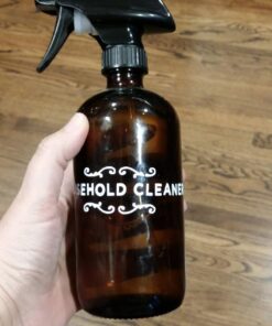 Empty Amber Glass Spray Bottle - Large 16 oz Refillable Container is Great for Essential Oils, Homemade Cleaning Products, Aromatherapy - Durable Black Trigger Sprayer w/ Mist and Stream Setting 38 71VXXxgMgdL