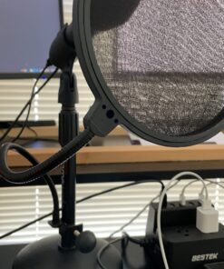 Audio-Technica Education Pack with AT2005USB USB/XLR Microphone, ATH-M20x Headphones, Stand Clamp, Tripod Stand, USB-A and USB-C Cables, XLR Cable, Pop Filter, and Austin Bazaar Polishing Cloth Bundle w/ ATH-M20x Headphones 17 71VXhJZ5miL