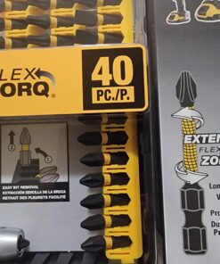 DEWALT Screwdriver Bit Set, Impact Ready, FlexTorq, 40-Piece (DWA2T40IR) 40-Piece Impact Ready Set 54 71VXyNeRNJL