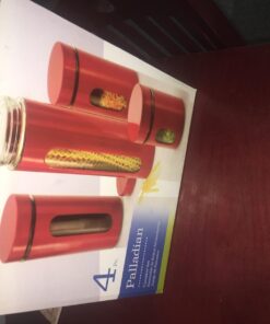Anchor Hocking Palladian Window Cylinder Jars, Mixed Sizes, Cherry, Set of 4 4 Piece Palladian Canister Set 28 71VYJtY0 TL