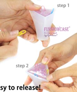 Funshowcase Pyramid Resin Epoxy Mold for Jewelry, Polymer Clay, Soap Making, Cabochon Gemstone Crafting Projects Square Pyramid Medium 2x2x2inch 18 71VYiyqSkEL