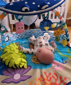 Bright Starts Disney Baby Finding Nemo Mr. Ray Ocean Lights & Music Gym, Ages Newborn + 36 71VYtifJzSL
