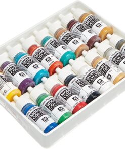 Vallejo Medieval Colors Acrylic Paint Set, 17ml, 0.57 Fl Oz (Pack of 16), Blue,Green 18 71VZJOBAKBL