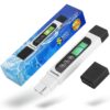 TDS Meter Digital Water Tester, Lxuemlu Professional 3-in-1 TDS, Temperature and EC Meter with Carrying Case, 0-9999ppm, Ideal ppm Meter for Drinking Water, Aquariums and More White 16 71VZkgCIQuL