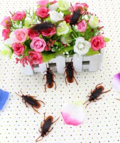 Cooplay 20PCS - Fake Roaches Prank - Cockroach Bugs Look Real Black Red 24 71VZph42vhL