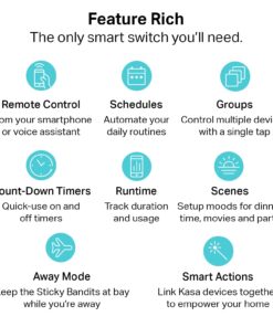 Alternative view of Kasa Smart Light Switch HS200P3, Single Pole, Needs Neutral Wire, 2.4GHz Wi-Fi Light Switch Works with Alexa and Google Home, UL Certified, No Hub Required, 3 Count -Pack of 1 , White 3-Pack