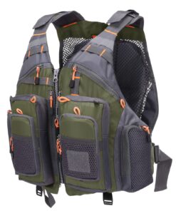 Alternative view of Lixada Fly Fishing Vest Fishing Jacket Breathable Polyester Mesh Design Fishing Vest Green