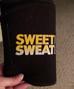 Sweet Sweat Waist Trimmer for Women and Men - Sweat Band Waist Trainer for High-Intensity Training & Workouts, 5 Sizes Medium Black/Yellow 49 71VbKj9WU L