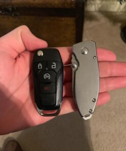 CRKT Squid Folding Pocket Knife: Compact EDC Straight Edge Utility Knife with Stainless Steel Blade and Framelock Handle Silver Stonewash 50 71VbLeVcA L