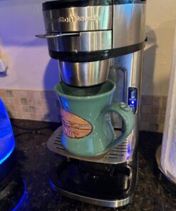 Hamilton Beach The Scoop Single Serve Coffee Maker & Fast Grounds Brewer, Brews in Minutes, 8-14oz. Cups, Stainless Steel 38 71VbTNO293L 1