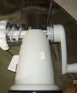 Gideon Hand Crank Manual Meat Grinder Heavy Duty Stainless Steel Blades with Powerful Suction Base Effortlessly Grind Meat, Vegetables, Garlic, Fruits, etc. 62 71VciCxzSL