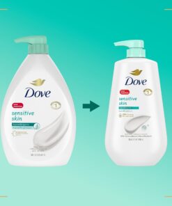 Dove Body Wash with Pump Sensitive Skin Hypoallergenic, Paraben-Free, Sulfate-Free, Cruelty-Free, Moisturizing Skin Cleanser Effectively Washes Away Bacteria While Nourishing Skin 30.6 oz Unscented 30.6 Fl Oz (Pack of 1) 26 71VcpYAsdbL