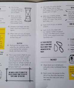 OFF TOPIC Party Game for Adults - Fun Adult Board Games for Groups of 2-8 Players - Hilarious Game Night Card Game for Friends, Family & More Yellow 53 71VcwcEY12L