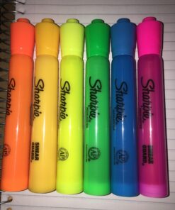 Sharpie Accent Tank-Style Highlighters, 6 Colored Highlighters (25076) 24 71Vd2gKP0nL