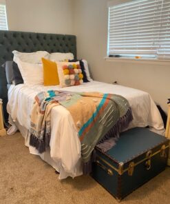 Amazon Basics Lightweight Pleated Bed Skirt, Full, Bright White 26 71Vd7CxnuJL