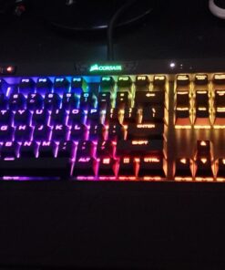Corsair K70 RGB MK.2 Rapidfire Mechanical Gaming Keyboard - USB Passthrough & Media Controls - Fastest & Linear - Cherry MX Speed - RGB LED Backlit MX SPEED (Linear & Fast) Black 51 71VdXICM3lL