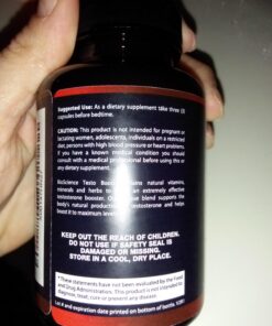 Arazo Nutrition TestoBoost Test Booster Supplement - Potent & Natural Herbal Pills - Boost Muscle Growth - Tribulus, Horny Goat Weed, Hawthorn, Zinc, Minerals 42 71VeJHU5jML 4