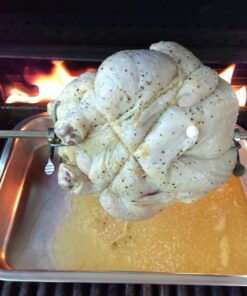 Rotisserie Elastic and Cotton Blend - Stretchy Twine - Food Grade - Heat Safe - Cooking Ties - Poultry Loops - 50 Pack 30 71VeuicwhdL