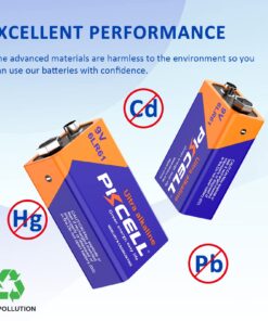 PILOCEL Smoke Alarm Batteries, 9 Volt Alkaline Performance All-Purpose Batteries, 10 Count Pack Ultra Long-Lasting for Household and Office Devices 11 71VfekZI7OL