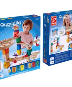 Hape Quadrilla Race to the Finish Marble Run Blocks, Multicolor , 13.8 x 3.1 x 14.2 inches 15 71VgTnEOaCL