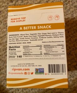 Rip Van WAFELS Dutch Caramel & Vanilla Stroopwafels, Healthy Non GMO, Low Calorie / Sugar Office Snacks, Keto Friendly, (3g), 12 Count (Packaging May Vary) 1.16 Ounce (Pack of 12) 41 71VgnM6cFbL 2