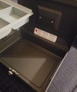 SentrySafe Cash Box, Locking Cash Box With Money Tray, Small, CB-10 37 71VgtceoebL