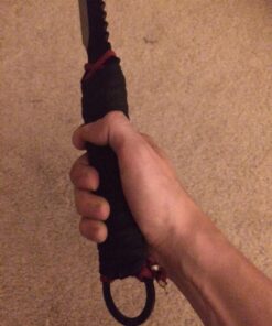 Ninja Sword Machete Throwing Knife Tactical Katana Tanto Blade, 27-Inch … Black Single Blade 22 71VhdurcWYL