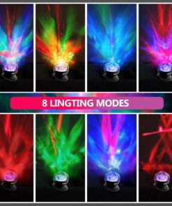 Alternative view of Star Projector SOAIY Galaxy Projector for Bedroom, Christmas Projector 8 Mode Lighting Shows, White Noise Aurora Projector with Timer and Speaker, Night Light Projector for Kids/Teenger/Adults/Ceiling Spherical