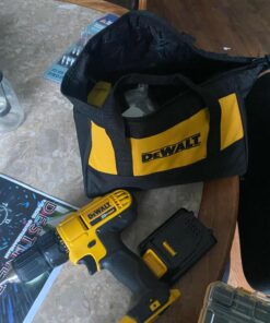 DEWALT 20V Max Cordless Drill / Driver Kit, Compact, 1/2-Inch (DCD771C2), Dewalt Yellow Compact Drill/Driver 62 71ViMe25HaL