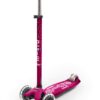 Micro Kickboard - Maxi Deluxe LED - Three Wheeled, Lean-to-Steer Swiss-Designed Micro Scooter for Kids with Motion-Activated Light-Up Wheels for Ages 5-12 Pink 3 71ViV57mveL