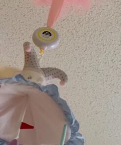 26inch White Baby Crib Mobile Music Box Bed Bell Toy Holder Arm Bracket Nut Screw Music Box Holder Set Parts for Baby Bed Perambulator (Without Dolls) 22 71Vj9TxCb5L