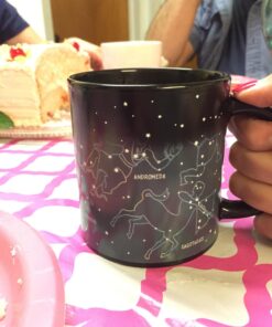 The Unemployed Philosophers Guild Heat Changing Constellation Mug - Add Coffee or Tea and 11 Constellations Appear - Comes in a Fun Gift Box Black 36 71VjGzuvcZL