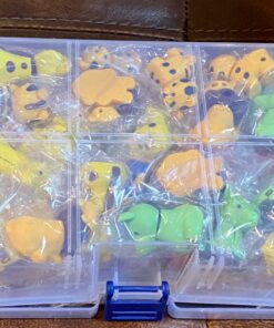ROSYKIDZ 60PCS Animal Pencil Erasers Bulk for Kids, Take Apart Erasers Toys Desk Pet for Party Favors, Classroom Gifts for Students School Supplies Gift, Easter Basket Stuffers (Random) 60 39 71VjZLDNbXL