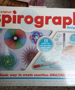 Spirograph Design Set Tin - Spiral Art Kit with Classic Gear Design Kit in a Collectors Tin for Kids Ages 8 and Up 1 Pack (Tin Set) 33 71VjyVwXrhL