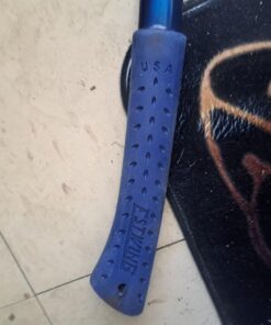 ESTWING Camper's Axe - 26" Wood Splitting Tool with All Steel Construction & Shock Reduction Grip - E45A 26" Blue 39 71VksyKBkVL