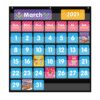 REGELETO 44 Pockets Calendar Pocket Chart for Classroom with 85 Cards, Monthly Calendar and Weather Black Pocket Chart for Kids Learning for Home or Kindergarten (25” X 24”) 44Pockets-1Pack 3 71VlEI0PAAL