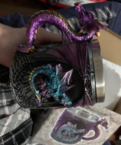 Ebros Myths And Legends The Conception Of Blue Fire Beowulf Purple Dragon Beer Stein Tankard Coffee Cup Mug Great Gift For Dragon Lovers Party Hosting (Purple Dragon) 23 71VlvOLmQAL