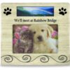 BANBERRY DESIGNS Pet Bereavement Photo Frame for Dog or Cat - We'll meet at Rainbow Bridge - for 4x6 Photo 62 71Vlyw7DNYL