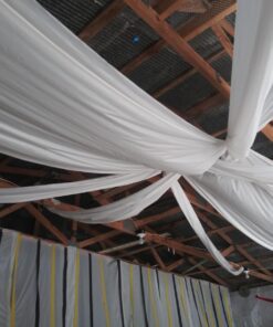 Hoffmaster 114000 Plastic Tablecover Roll, 300' Length x 40" Width, White 40" X 300' Roll 24 71VmKq8IOcL