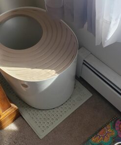 Petlinks Purr-fect Paws Multipurpose Cat Litter Mat - Gray, Extra Large X-Large 43 71VmLY9uiwL