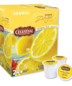 Celestial Seasonings Lemon Zinger Herbal Tea, Single-Serve Keurig K-Cup Pods, 24 Count 24 Count (Pack of 1) 17 71Vn2aY0s8L