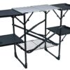 GCI Outdoor Slim-Fold Cook Station, Portable Camp Kitchen Table Pack of 1 Modern