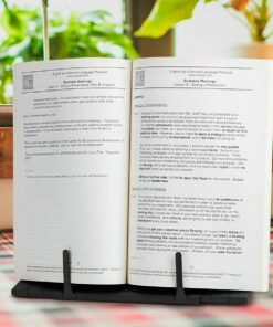 Desk Book Holder For Books, Documents, Laptops, iPads, Cookbooks, And So On - Foldable And Portable Book Stand For All Tables And Desks – Angle Adjustable Book Holder 19 71VnybiuwGL