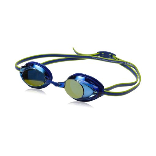 Speedo Unisex-Child Swim Goggles Vanquisher 2.0 Junior Mirrored Blue