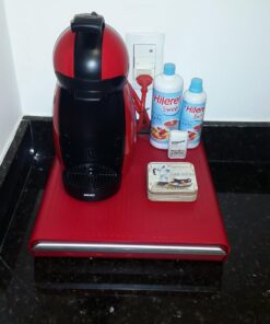 Mind Reader Single Serve Coffee Drawer, 36 Pod Capacity Countertop Organizer, 13.25" L x 12.75" W x 2.75" H, Red Coffee Pod Holder 46 71VojJuPQIL