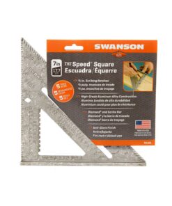 Swanson Tool T0101 Speed Square with Blue Layout Book 7 Inch Speed Square (plain) 6 71Vop7P7ApL