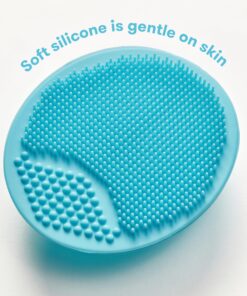 Frida Baby DermaFrida The SkinSoother Baby Bath Silicone Brush| Baby Essential for Dry Skin, Cradle Cap and Eczema (2 Pack) Blue 2 pack 21 71VpGAnhJXL