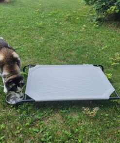 COOLAROO The Original Cooling Elevated Dog Bed, Indoor and Outdoor, Large, Grey 51.0"L x 31.5"W x 8.0"Th 34 71VpLvpZFPL