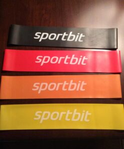 Sportbit Exercise Resistance Bands Set of 5 + Bag | Best Elastic Resistance Loop Bands for Stretching, Yoga, Physical Therapy, Workout, Home Fitness and Sport 43 71VplCFsqZL