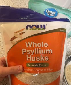 NOW Supplements, Whole Psyllium Husks, Non-GMO Project Verified, Soluble Fiber, 16-Ounce 45 Servings (Pack of 1) 43 71VpmMrhHZL 1